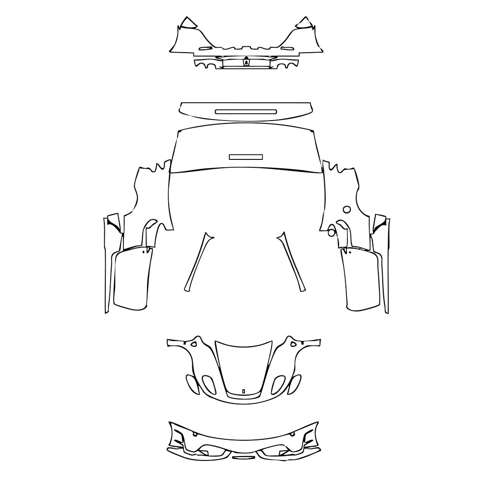 Pre-Cut PPF Ferrari F430 F430 Scuderia Coupe 2008 - PPF-Kits