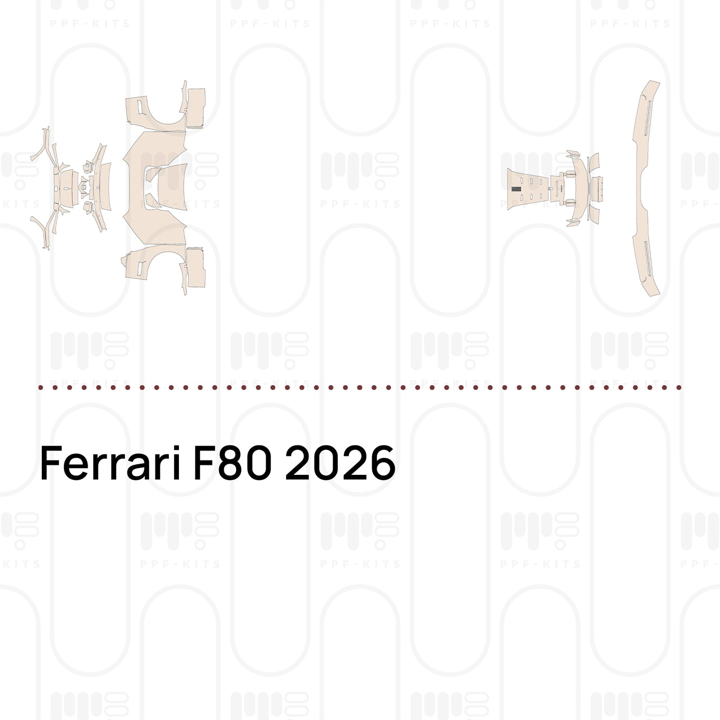 PPF prédécoupé Ferrari F80 2026
