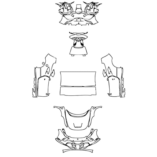 Pre-Cut PPF Ferrari F8 Spider 2021 - PPF-Kits