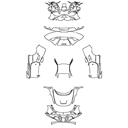 Pre-Cut PPF Ferrari F8 Tributo 2019 - PPF-Kits