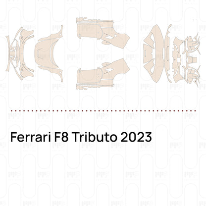 PPF prédécoupé Ferrari F8 Tributo 2023
