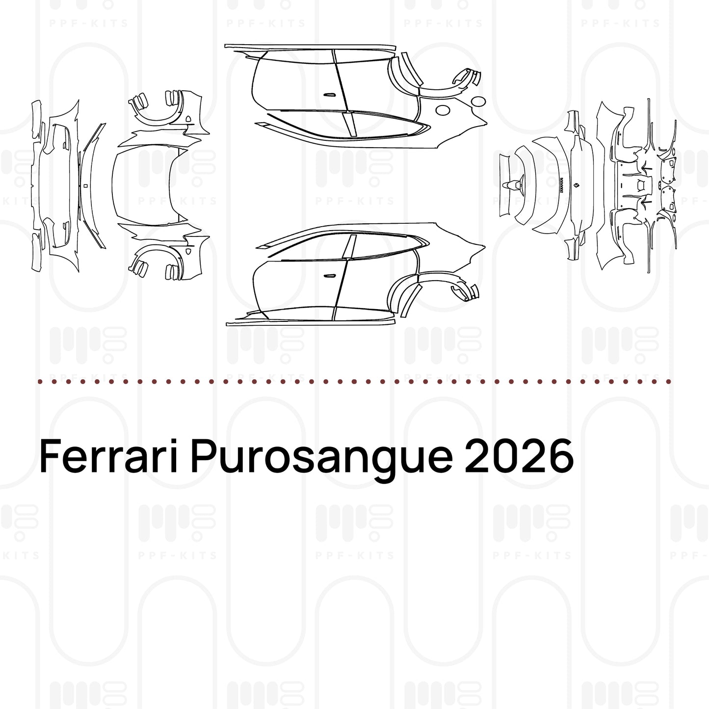 PPF prédécoupé Ferrari Purosangue 2026