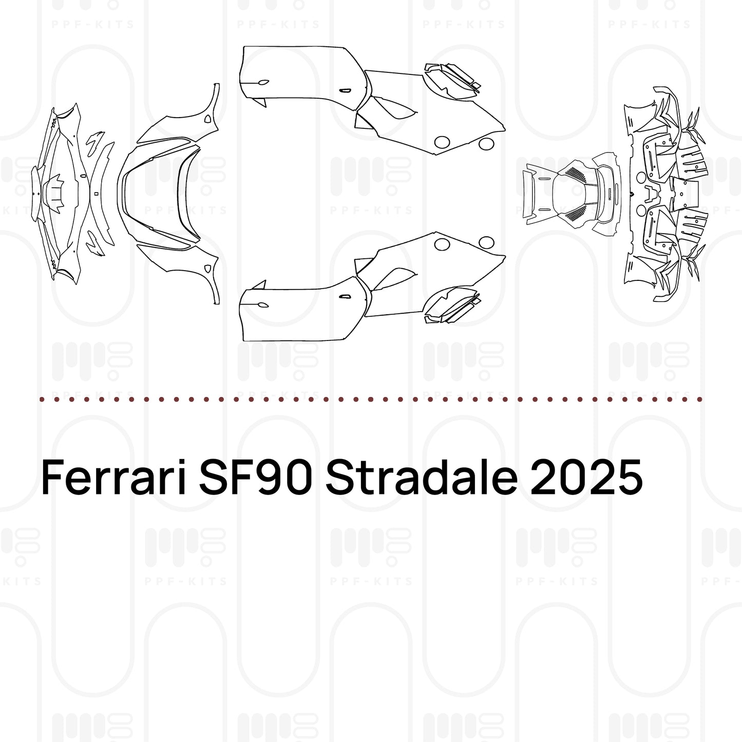 PPF prédécoupé Ferrari SF90 Stradale 2025