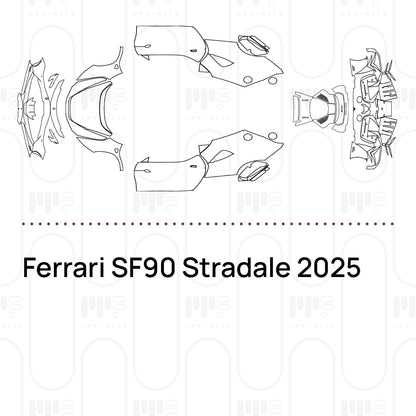 PPF prédécoupé Ferrari SF90 Stradale 2025