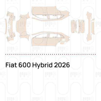 PPF prédécoupé Fiat 600 Hybrid 2026