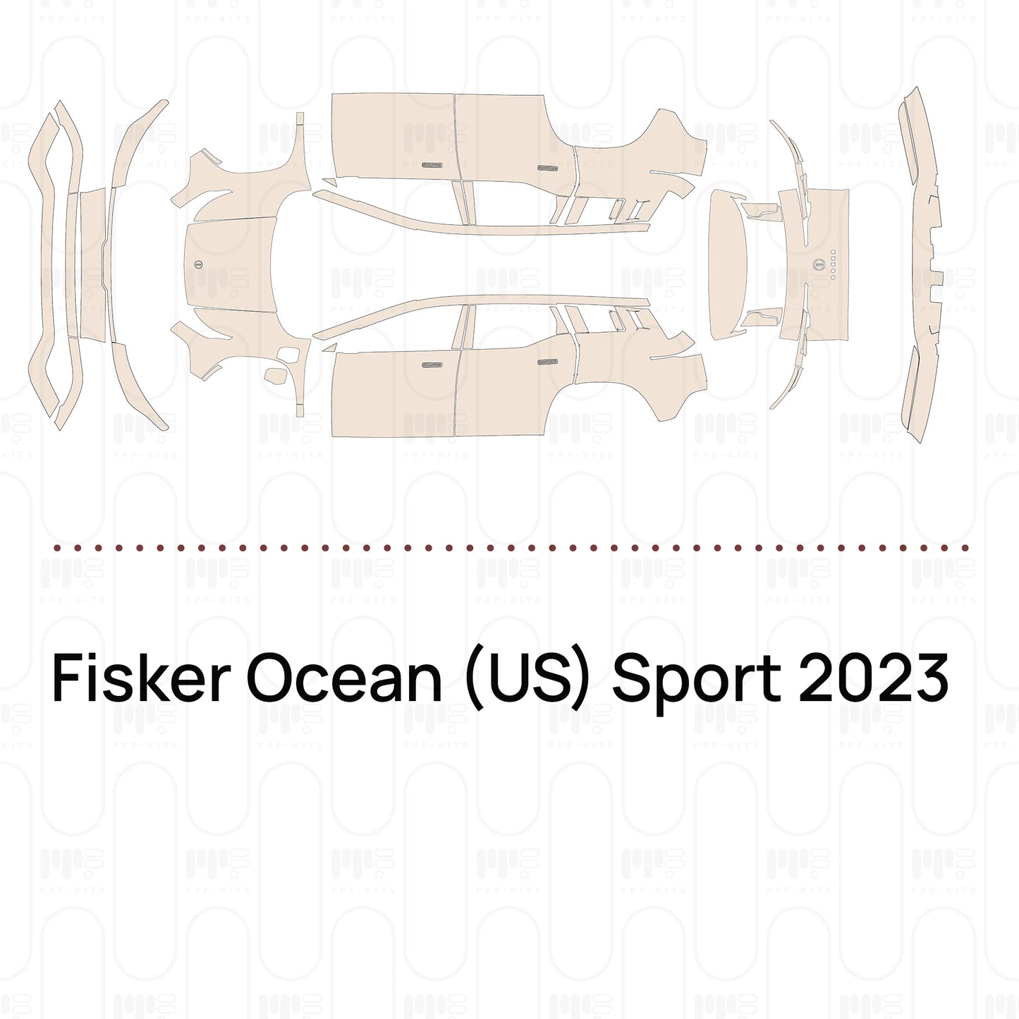 PPF prédécoupé Fisker Ocean (US) Sport 2023