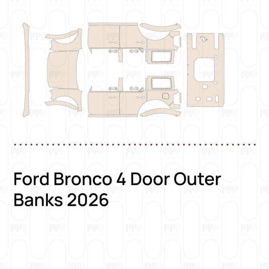 PPF prédécoupé Ford Bronco 4 Door Outer Banks 2026