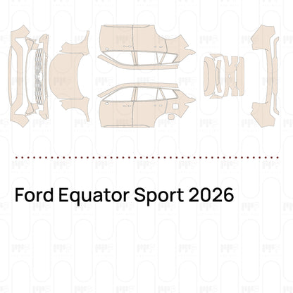 PPF prédécoupé Ford Equator Sport 2026