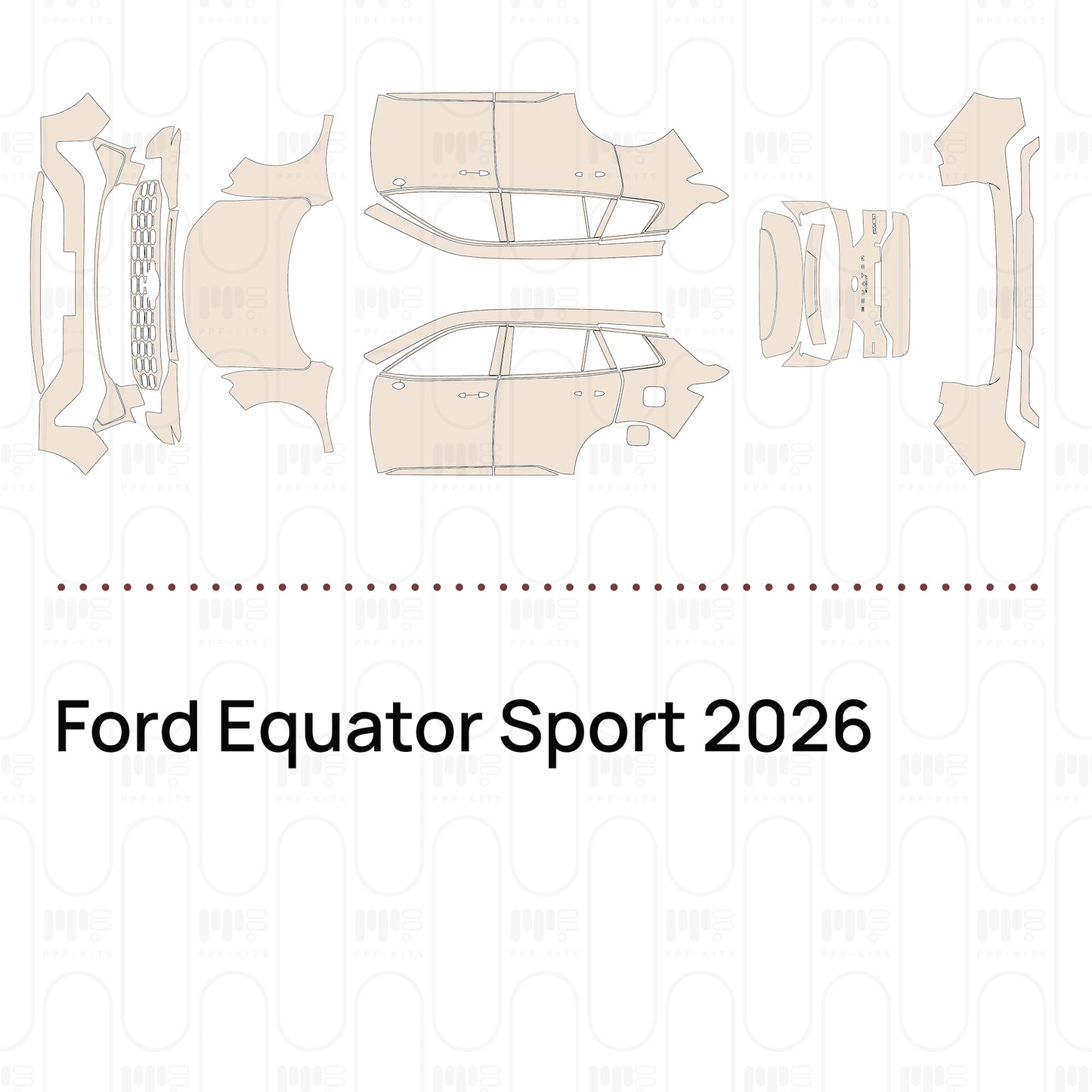 PPF prédécoupé Ford Equator Sport 2026