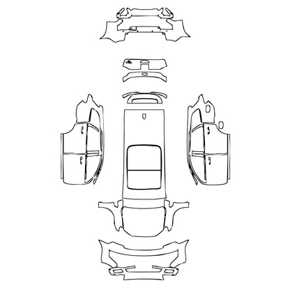 Pre-Cut PPF Ford Everest Base 2019 - PPF-Kits