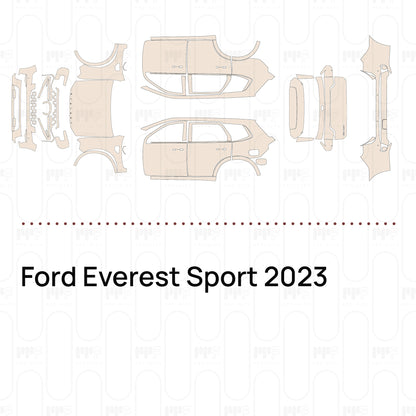 PPF prédécoupé Ford Everest Sport 2023