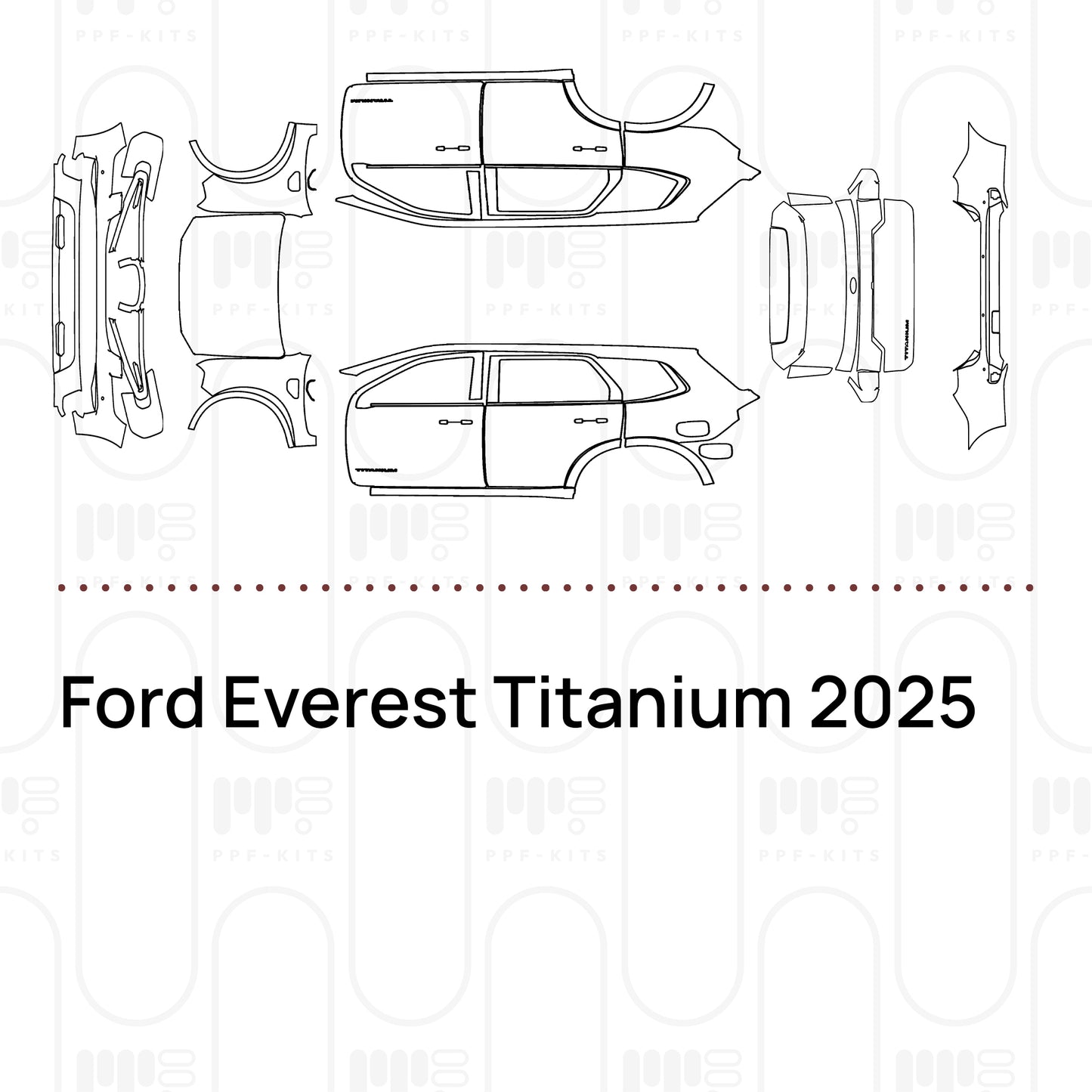 PPF prédécoupé Ford Everest Titanium 2025