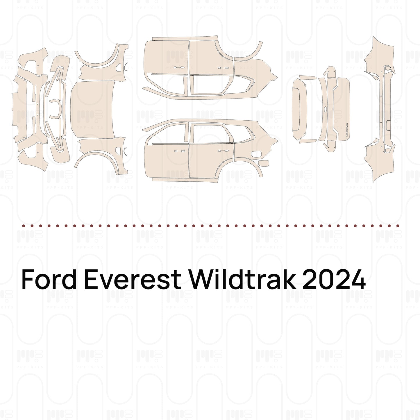 PPF prédécoupé Ford Everest Wildtrak 2024