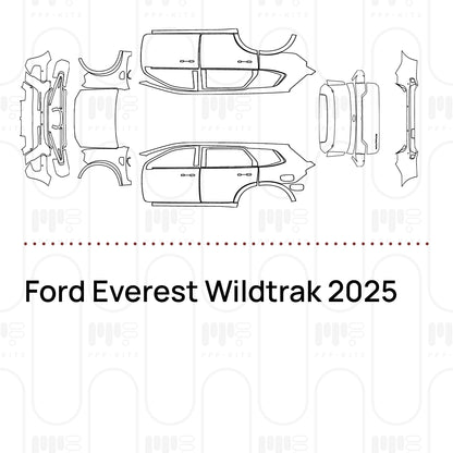 PPF prédécoupé Ford Everest Wildtrak 2025