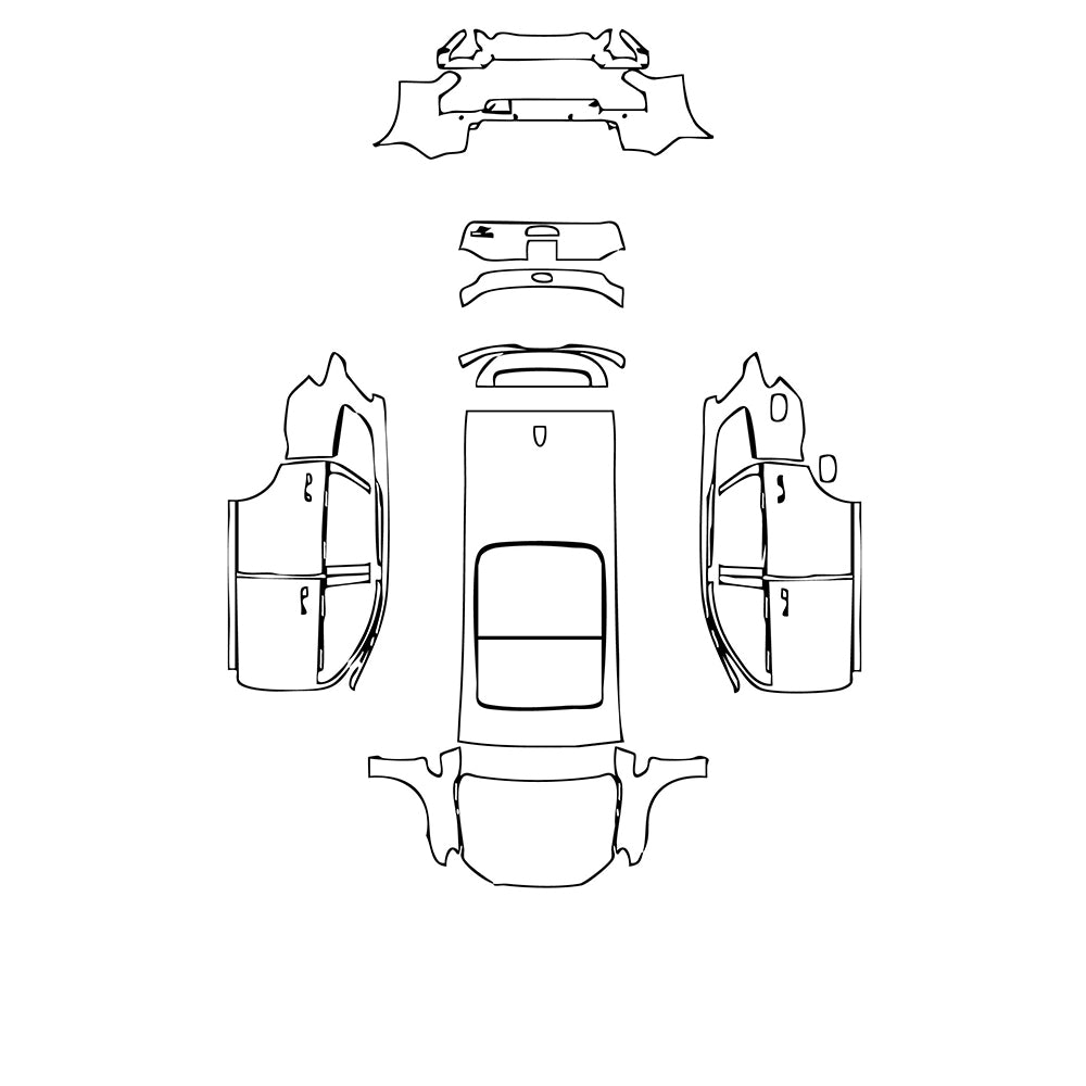 Pre-Cut PPF Ford Everest sport 2018 - PPF-Kits