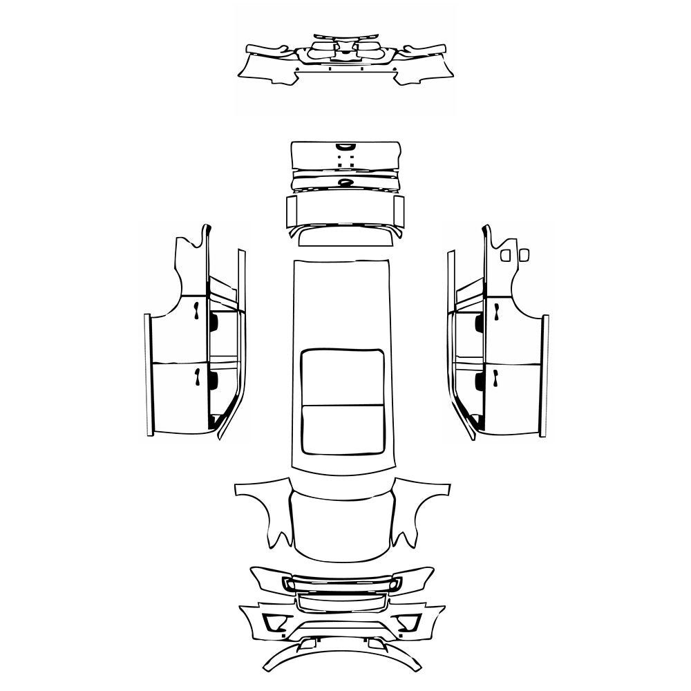 Pre-Cut PPF Ford Expedition Standard Wheelbase King Ranch 2018 - PPF-Kits