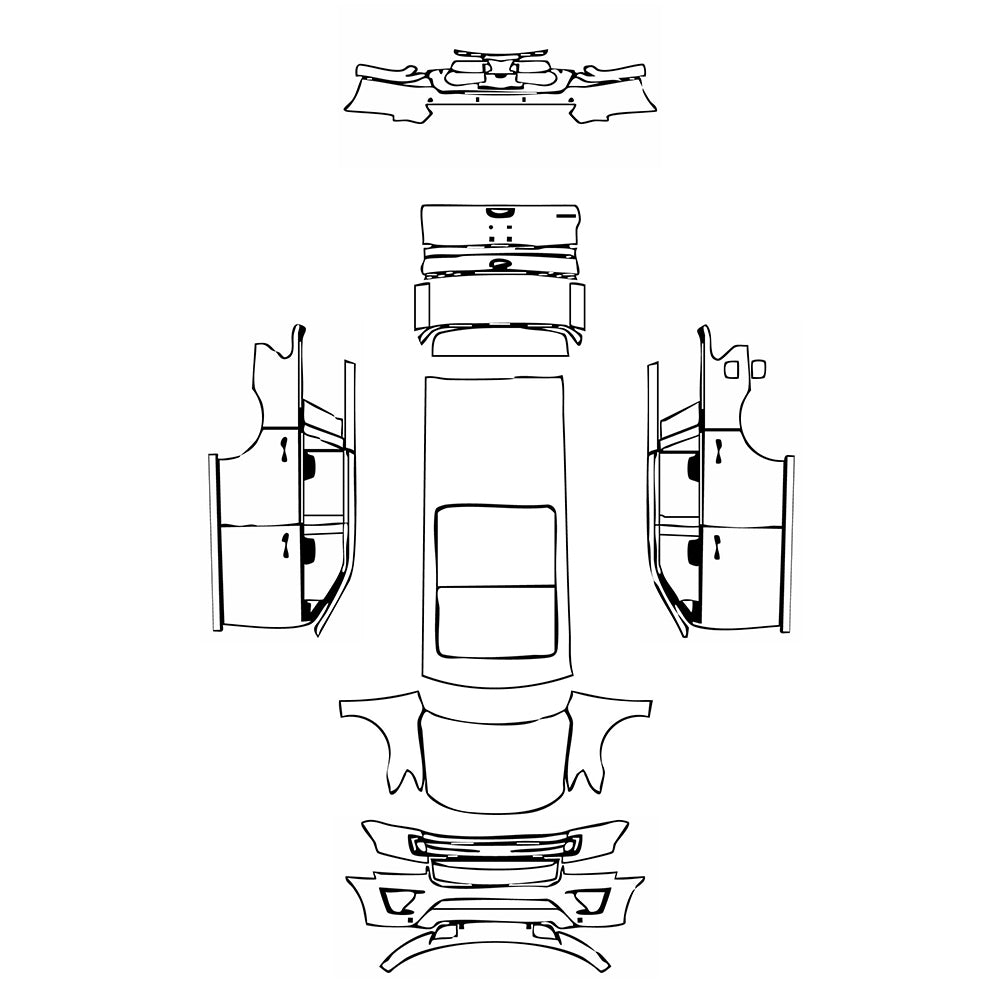 Pre-Cut PPF Ford Expedition Standard Wheelbase Limited 2018 - PPF-Kits