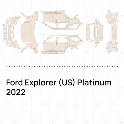PPF prédécoupé Ford Explorer (US) Platinum 2022