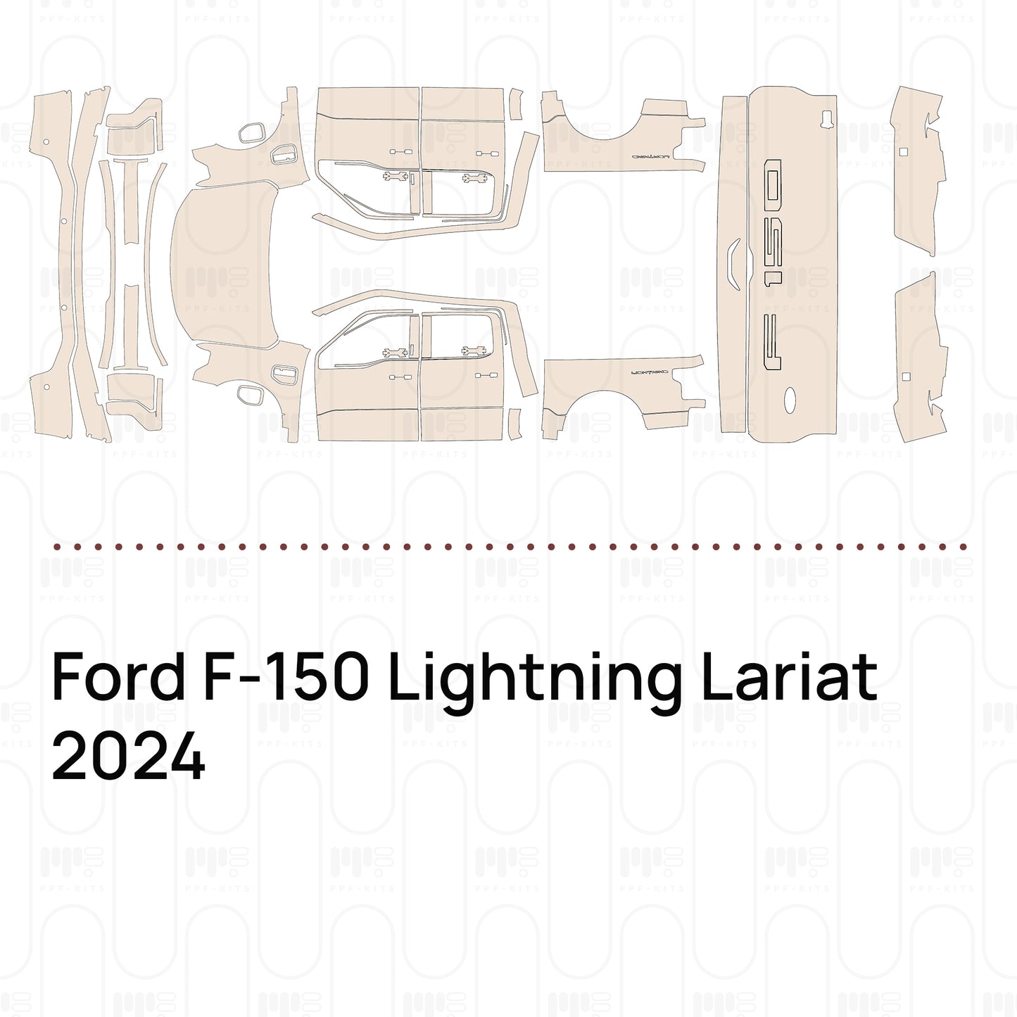 PPF prédécoupé Ford F-150 Lightning Lariat 2024