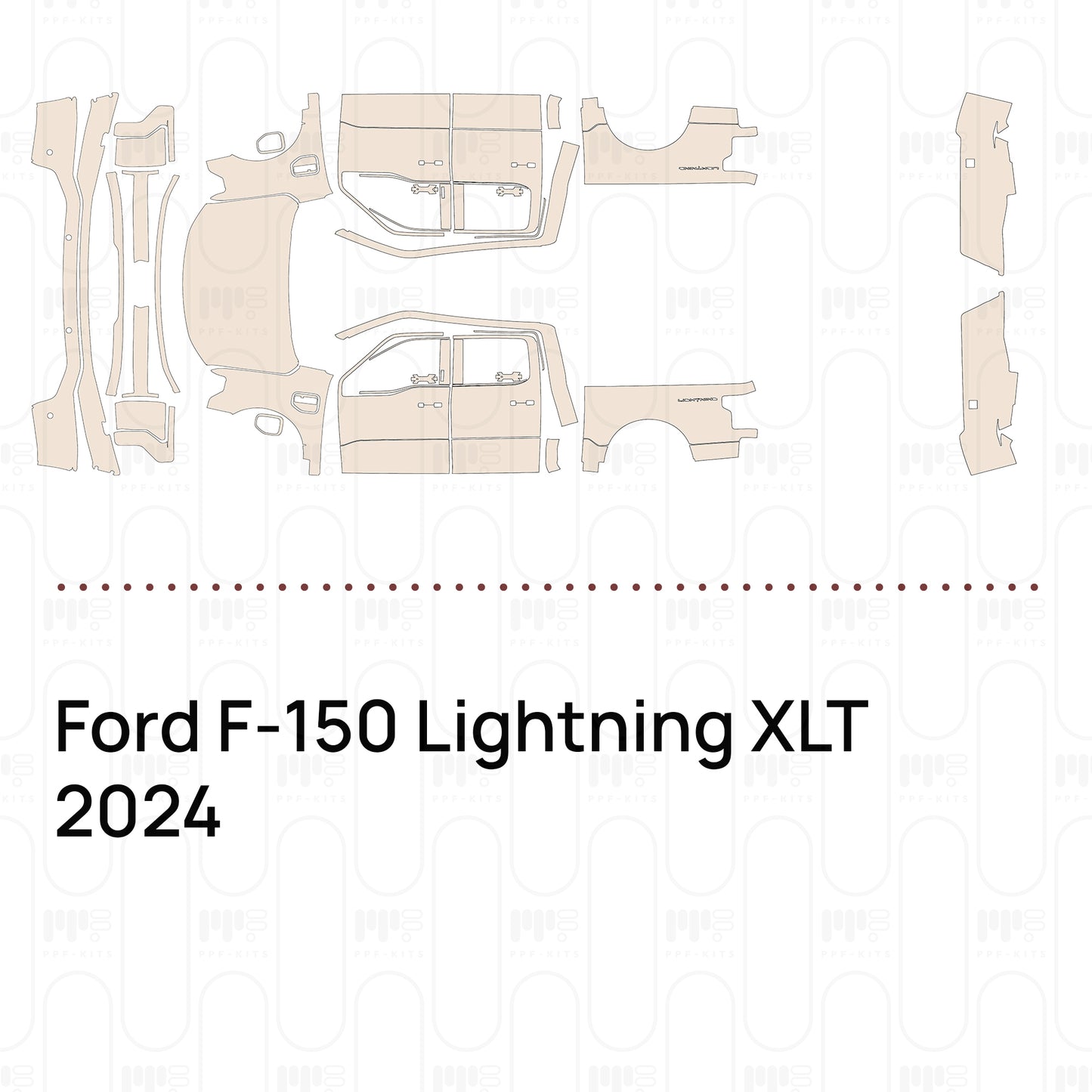 PPF prédécoupé Ford F-150 Lightning XLT 2024