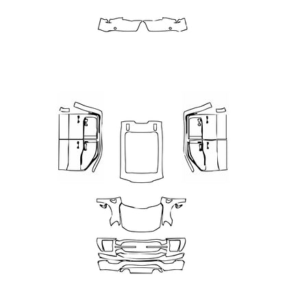 Pre-Cut PPF Ford F-150 SuperCrew King Ranch 2023 - PPF-Kits