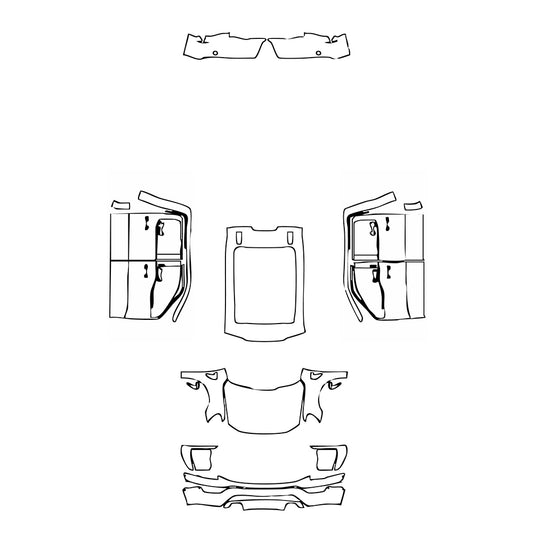 Pre-Cut PPF Ford F-150 SuperCrew Lariat 2022 - PPF-Kits