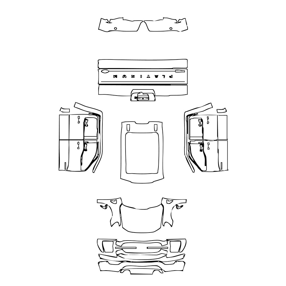 Pre-Cut PPF Ford F-150 SuperCrew Platinum 2023 - PPF-Kits