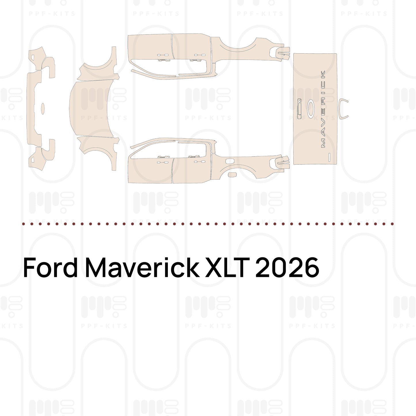 PPF prédécoupé Ford Maverick XLT 2026