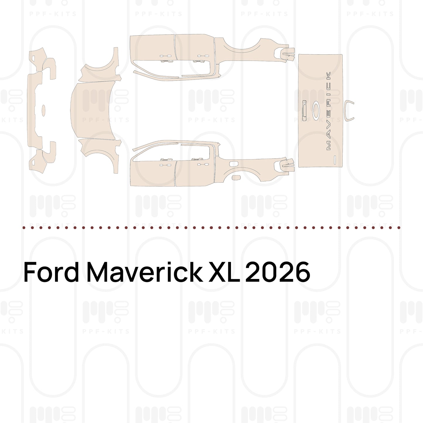 PPF prédécoupé Ford Maverick XL 2026