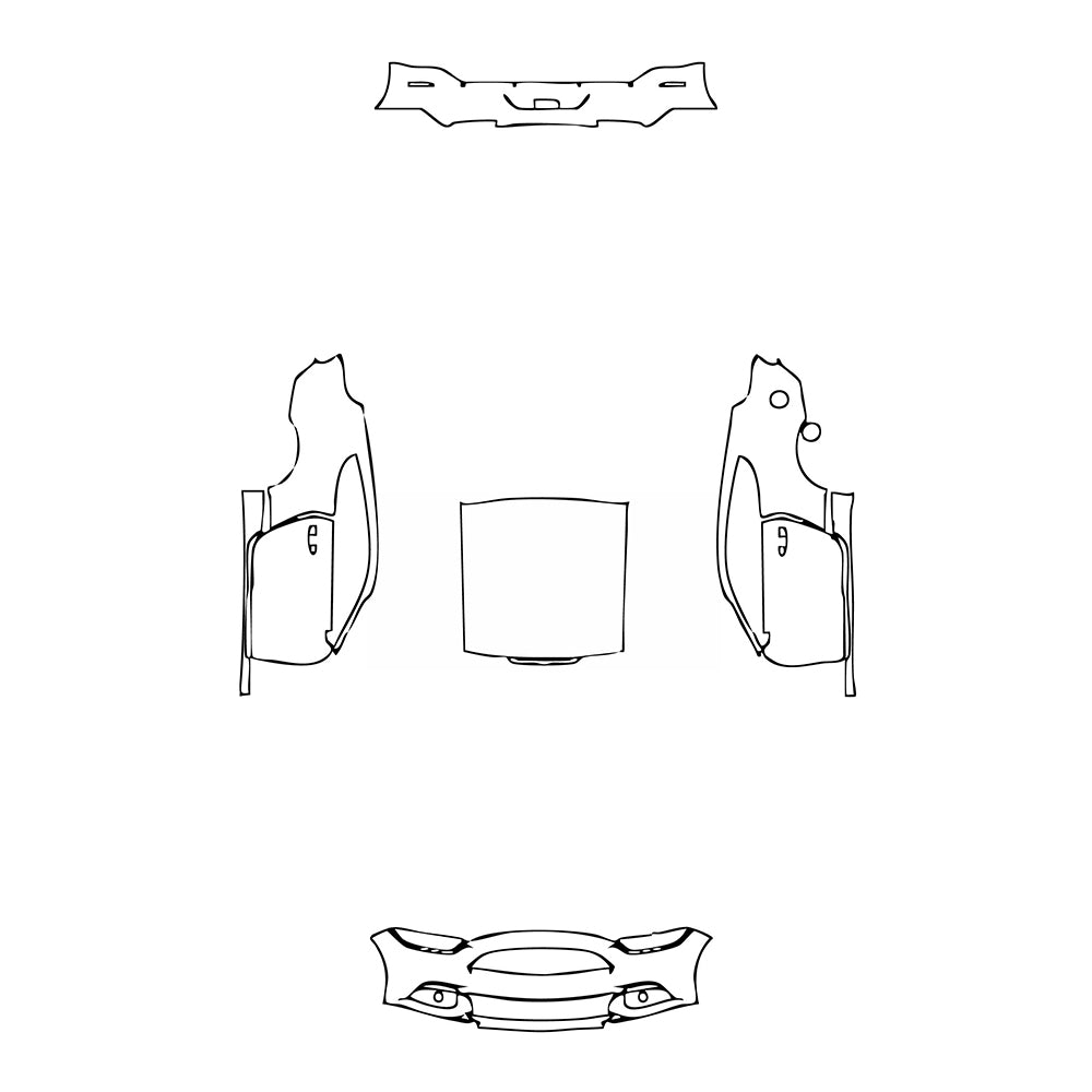 Pre-Cut PPF Ford Mustang Fastback EcoBoost 2015 - PPF-Kits