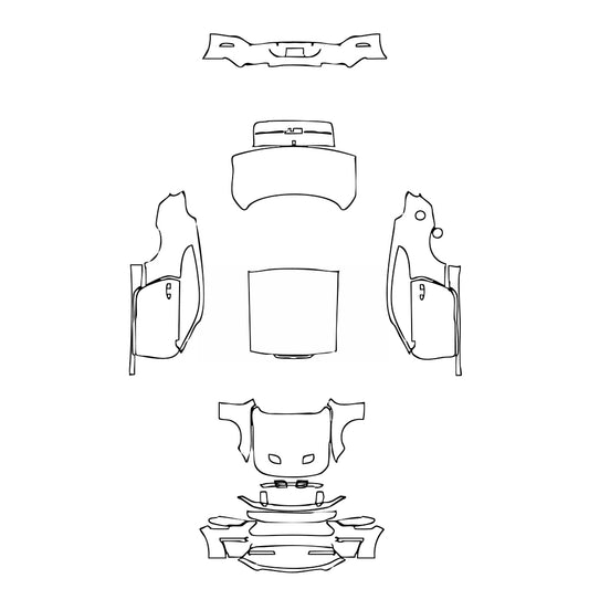 Pre-Cut PPF Ford Mustang Fastback GT 2019 - PPF-Kits