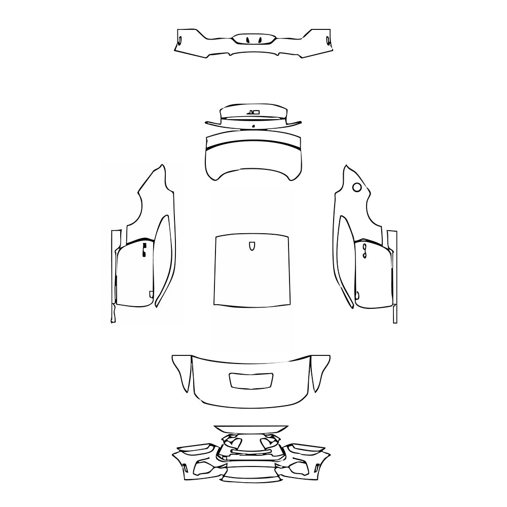 Pre-Cut PPF Ford Mustang Fastback GT Premium 2024 - PPF-Kits