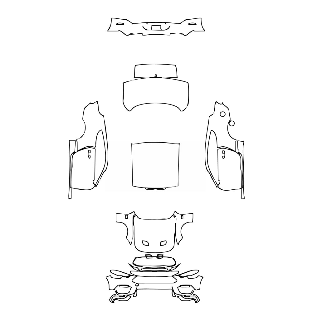 Pre-Cut PPF Ford Mustang Fastback Mach 1 2021 - PPF-Kits