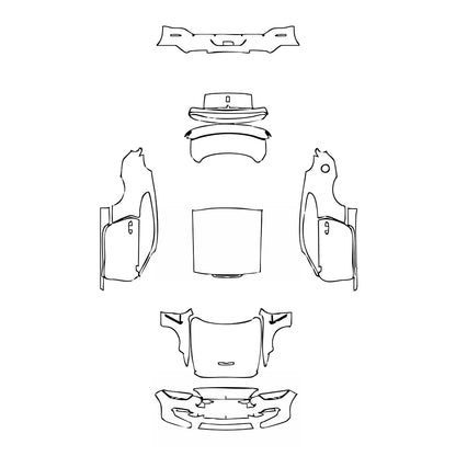 Pre-Cut PPF Ford Mustang Fastback Shelby GT350 2017 - PPF-Kits