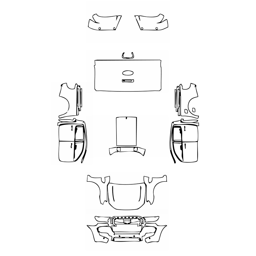 Pre-Cut PPF Ford Ranger (EU) Wildtrak 2017 - PPF-Kits