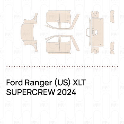 PPF prédécoupé Ford Ranger (US) XLT SUPERCREW 2024