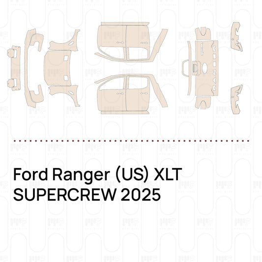 PPF prédécoupé Ford Ranger (US) XLT SUPERCREW 2025