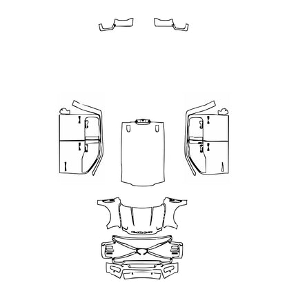 Pre-Cut PPF Ford Super Duty F-250 Crew Cab King Ranch 2024 - PPF-Kits