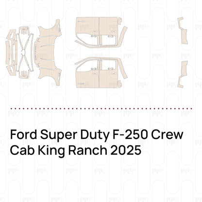 PPF prédécoupé Ford Super Duty F-250 Crew Cab King Ranch 2025