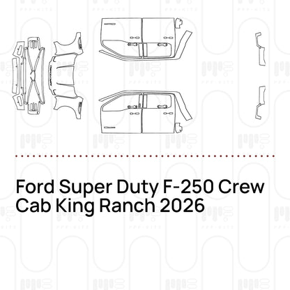 PPF prédécoupé Ford Super Duty F-250 Crew Cab King Ranch 2026