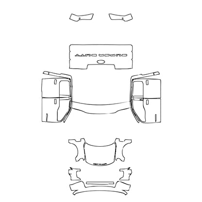 Pre-Cut PPF Ford Super Duty F-250 Crew Cab XLT 2022 - PPF-Kits