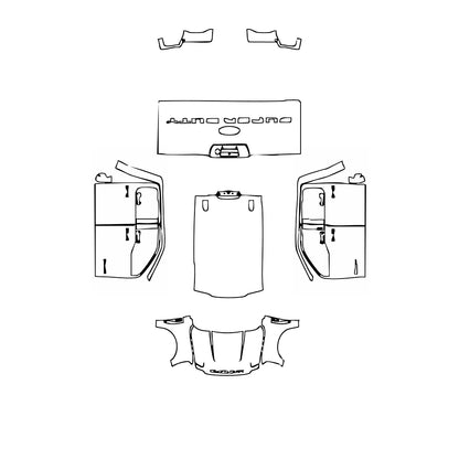 Pre-Cut PPF Ford Super Duty F-250 Crew Cab XLT 2023 - PPF-Kits