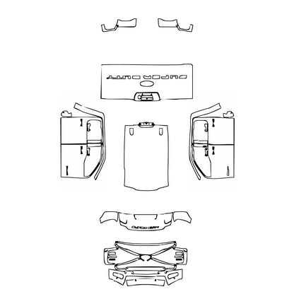 Pre-Cut PPF Ford Super Duty F-350 Crew Cab Lariat 2024 - PPF-Kits