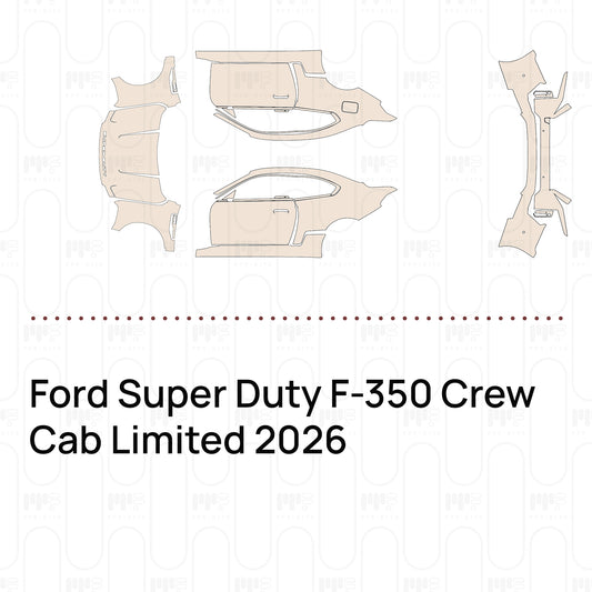 PPF prédécoupé Ford Super Duty F-350 Crew Cab Limited 2026