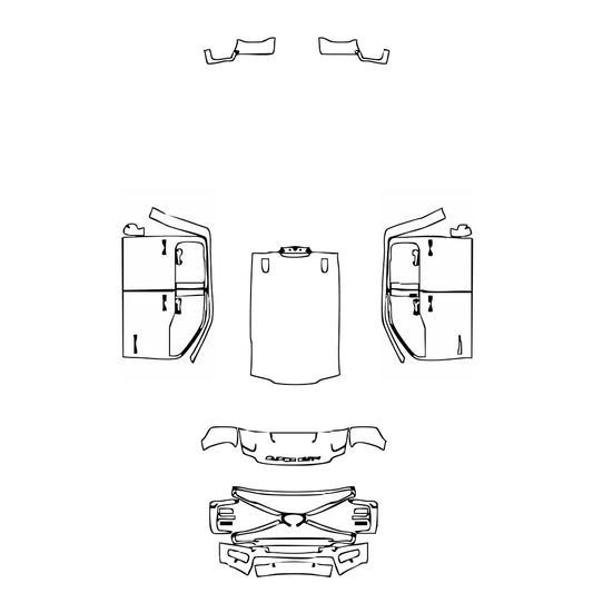 Pre-Cut PPF Ford Super Duty F-350 Crew Cab Platinum 2025 - PPF-Kits