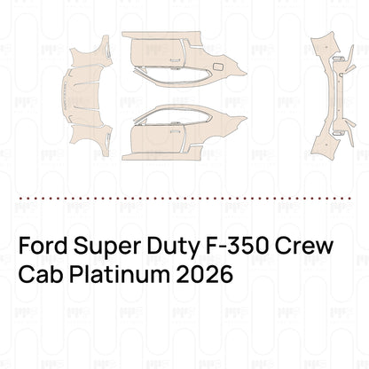 PPF prédécoupé Ford Super Duty F-350 Crew Cab Platinum 2026