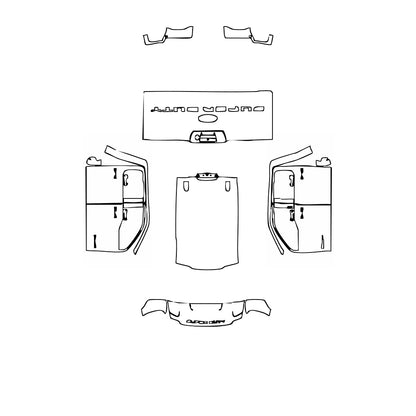 Pre-Cut PPF Ford Super Duty F-350 Crew Cab XLT 2023 - PPF-Kits
