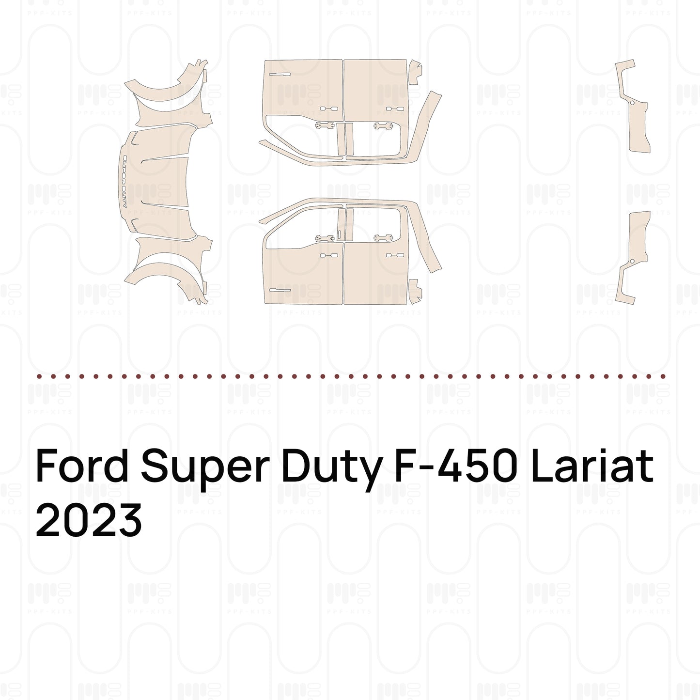 PPF prédécoupé Ford Super Duty F-450 Lariat 2023