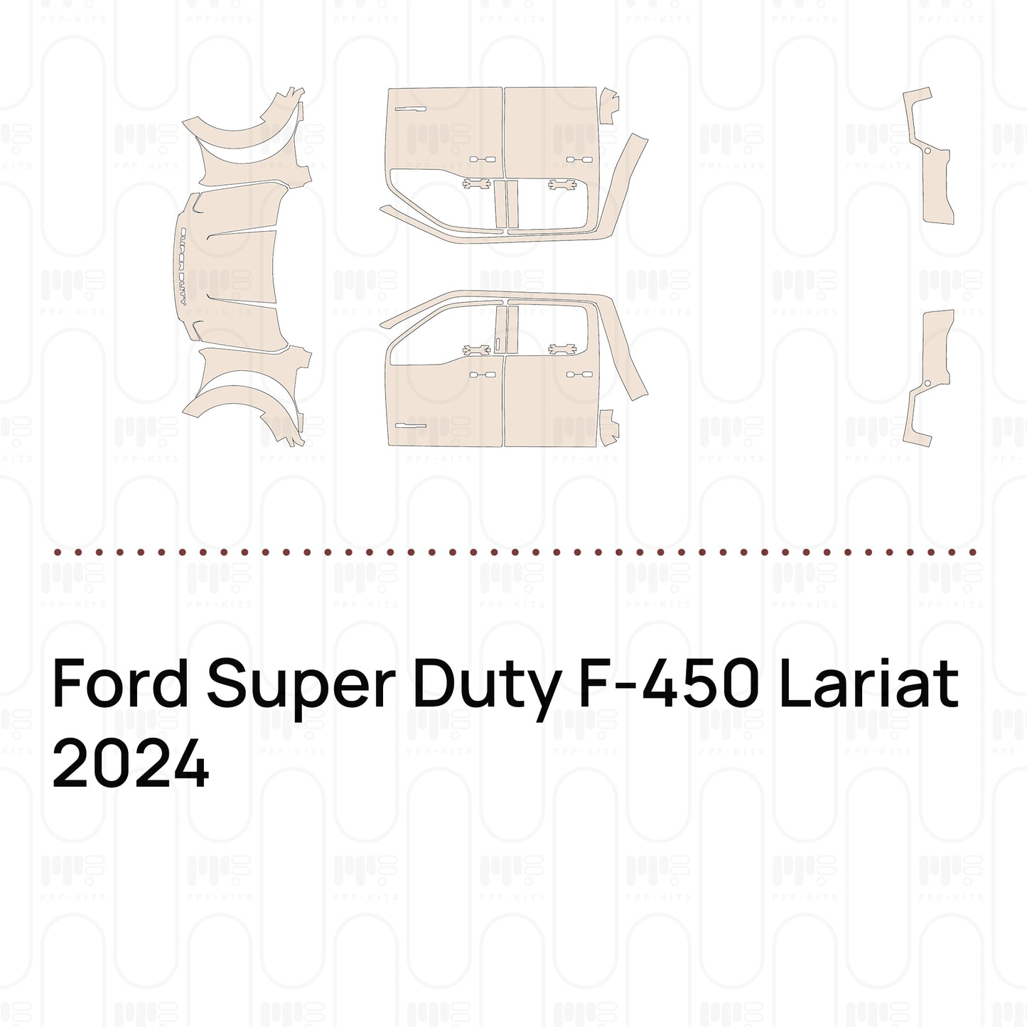PPF prédécoupé Ford Super Duty F-450 Lariat 2024
