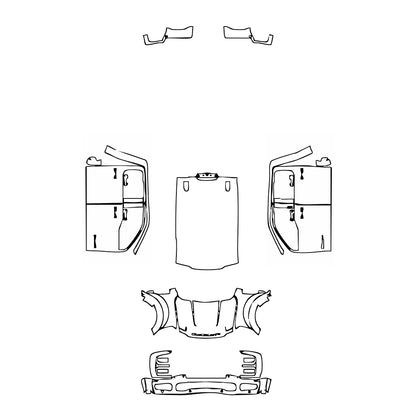 Pre-Cut PPF Ford Super Duty F-450 Platinum 2025 - PPF-Kits